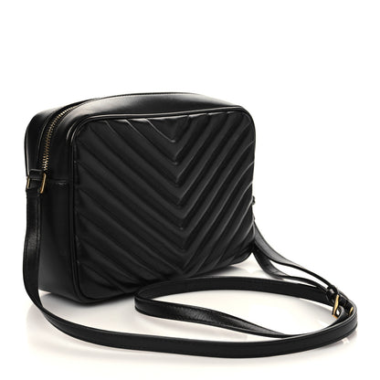 Saint Laurent Calfskin Matelasse Monogram Lou Camera Bag Black 3 of 6
