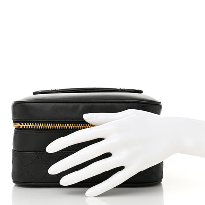 Chanel Lambskin Vanity Cosmetic Case Black 2 of 11