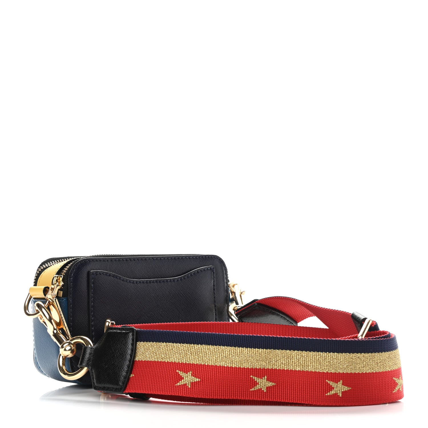 Marc Jacobs Saffiano Small Snapshot Camera Bag Navy Multicolor 3 of 10