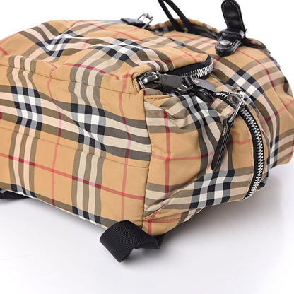 Burberry Nylon Vintage Check Medium Rucksack Backpack Antique Yellow 9 of 11