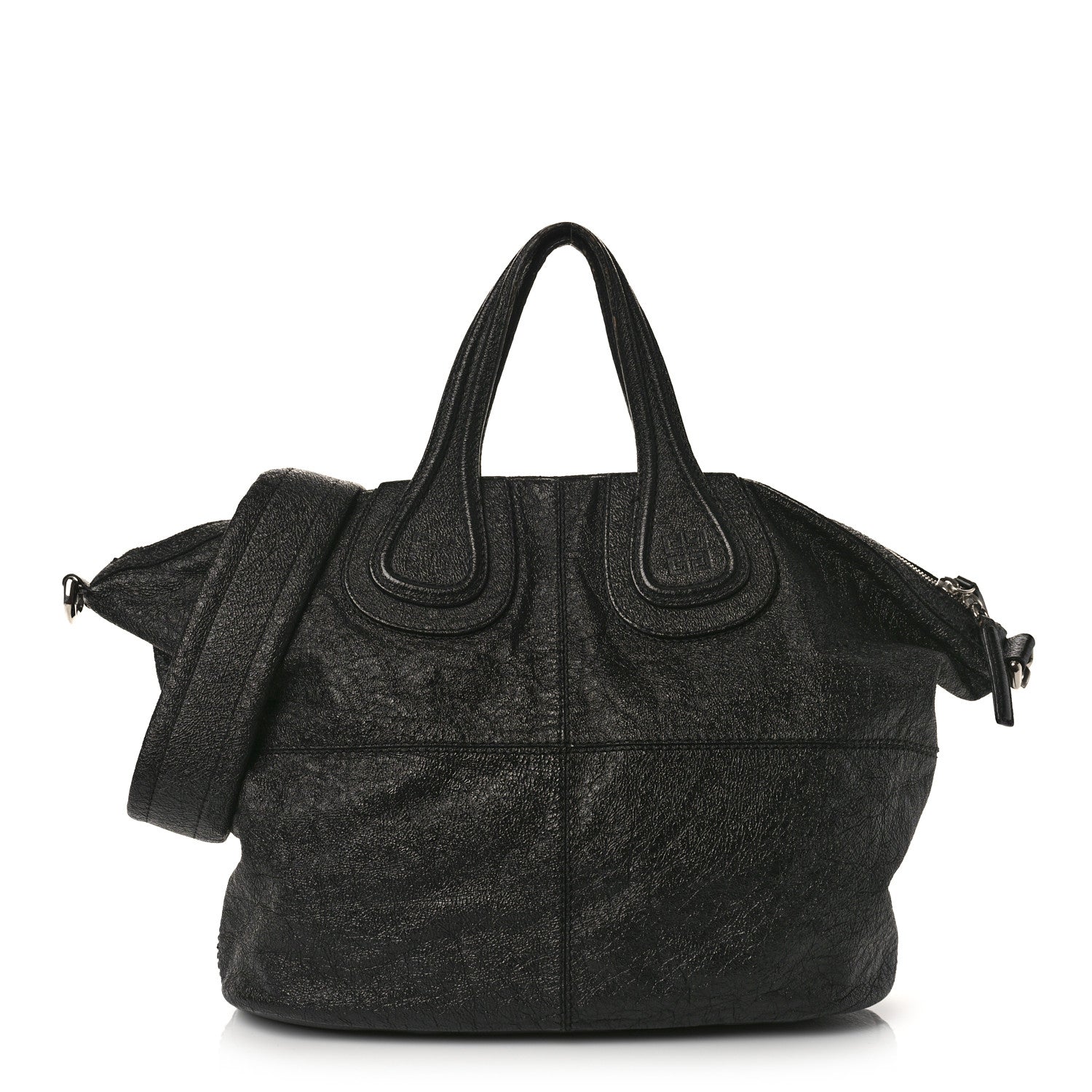 Givenchy Glazed Pebbled Calfskin Medium Nightingale Black 1 of 12