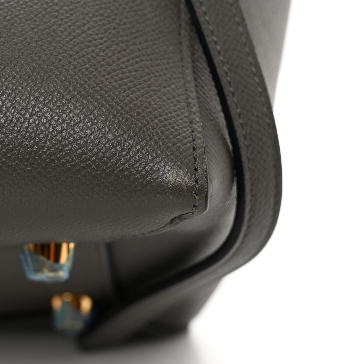 Celine Grained Calfskin Mini Belt Bag Grey 9 of 10