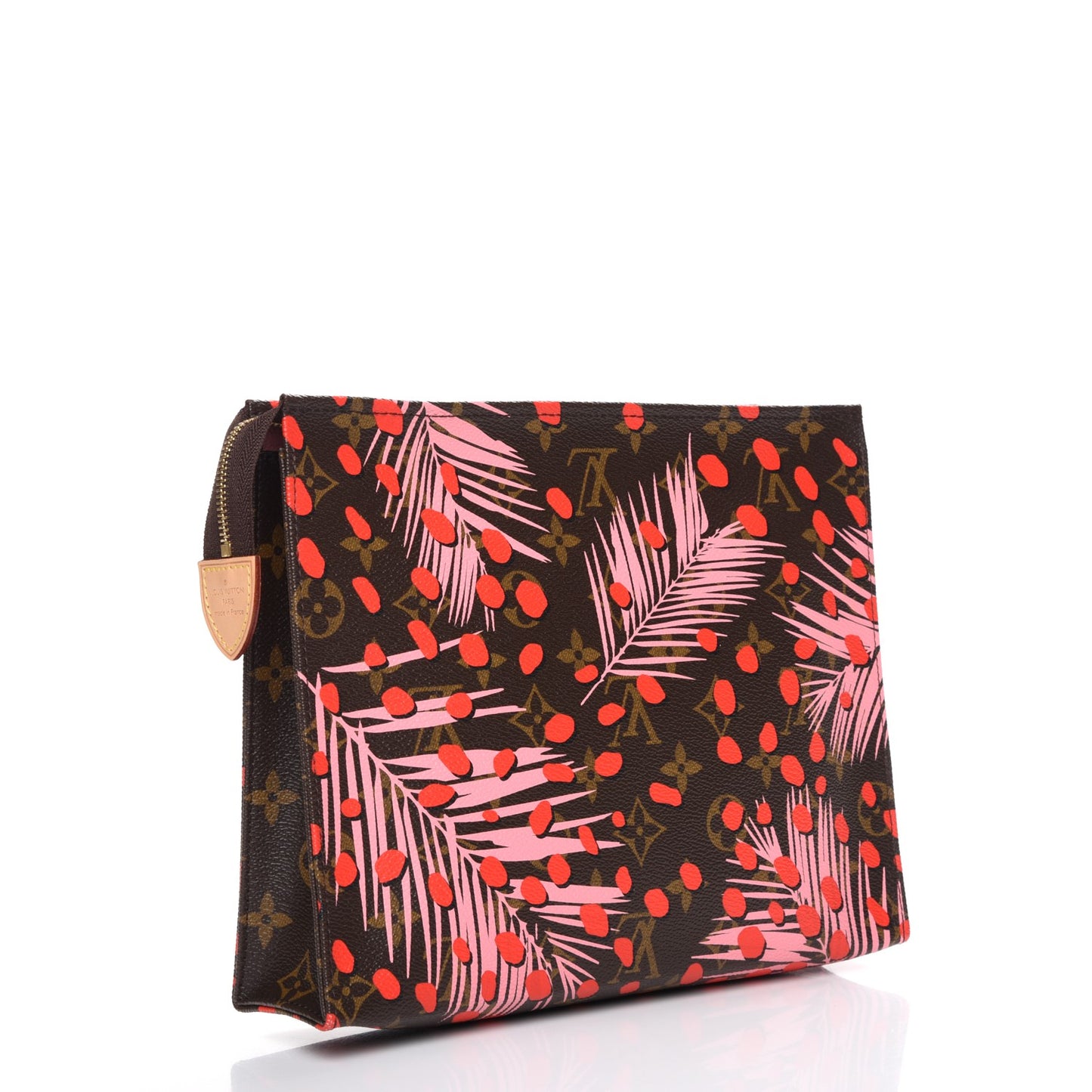 Monogram Jungle Dots Toiletry Pouch 26 Sugar Pink Poppy