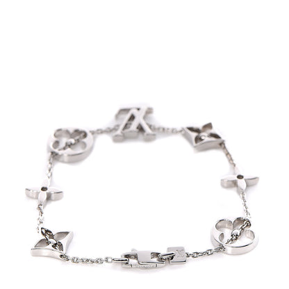 Louis Vuitton 18K White Gold Monogram Bracelet 3 of 4