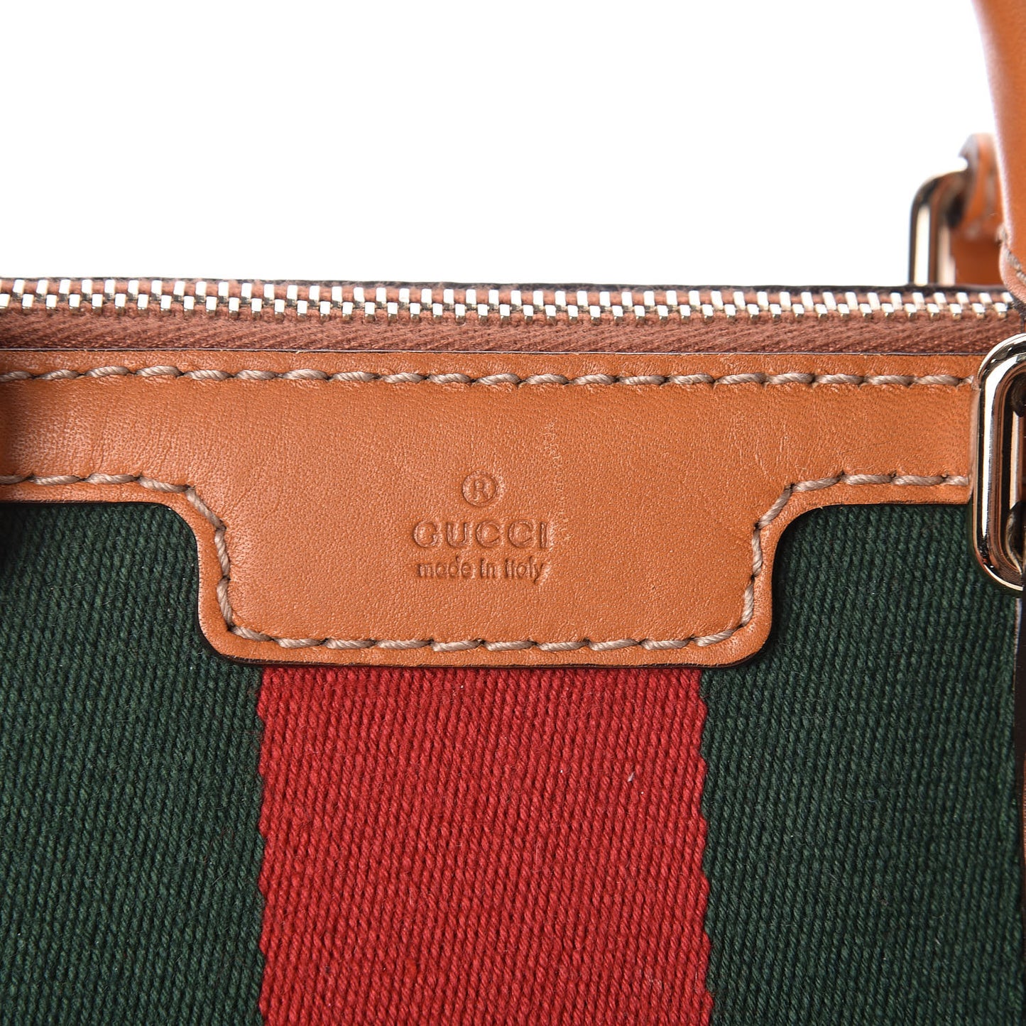 Monogram Vintage Web Medium Boston Tobacco