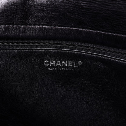 Chanel Metallic Calfskin Quilted XL Accordion Reissue Flap Black 8 of 10