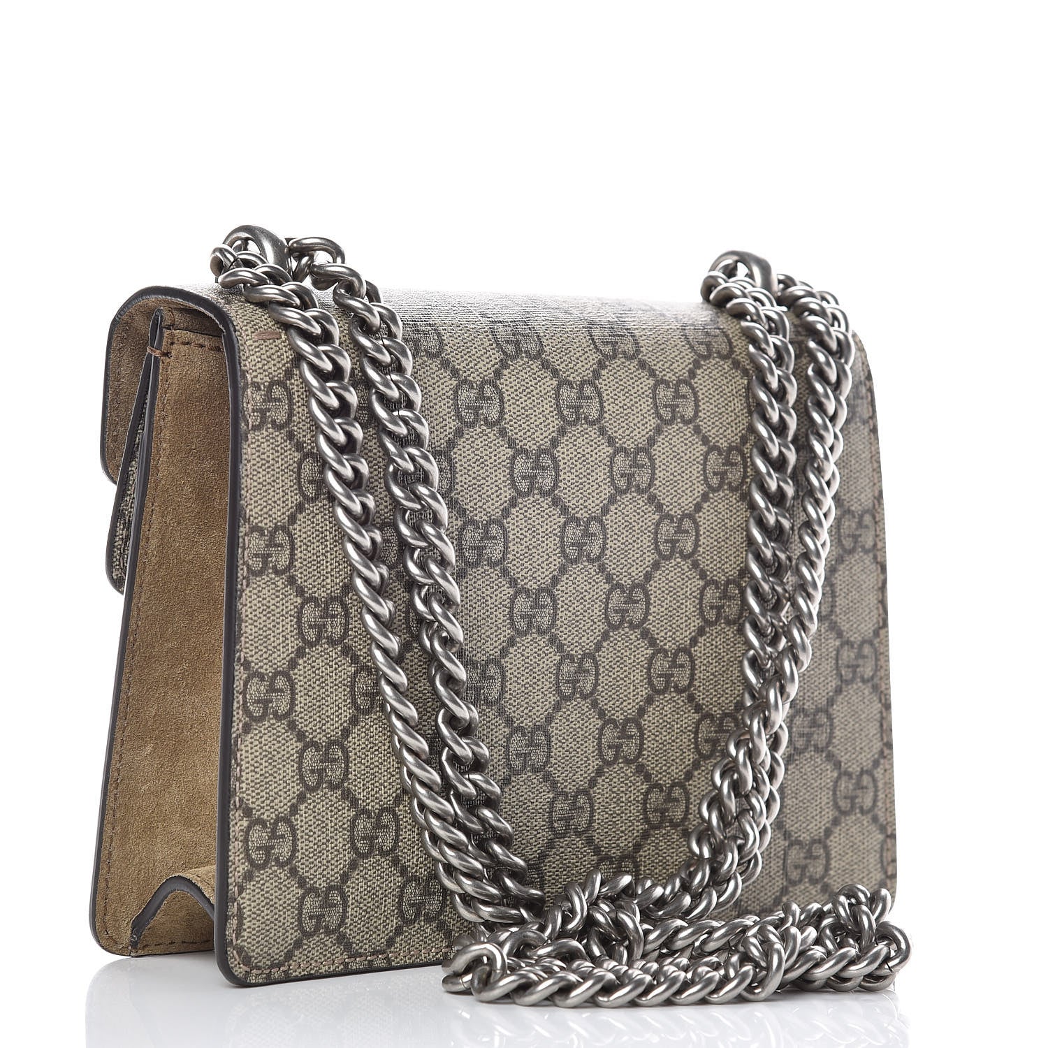 Gucci GG Supreme Monogram Mini Dionysus Shoulder Bag Taupe 4 of 10