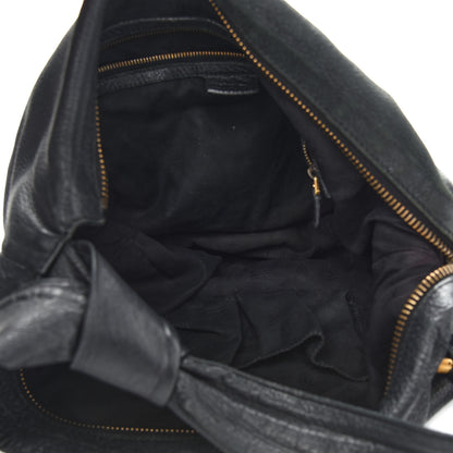 Gucci Pebbled Calfskin Medium Jungle Hobo Black 5 of 11