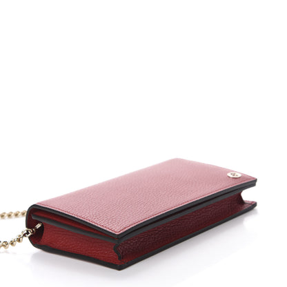 Gucci Dollar Calfskin Medium Betty Chain Wallet Tabasco 4 of 11