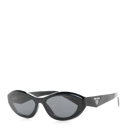 Prada Acetate Oval Sunglasses SPR 26Z Black 1 of 8