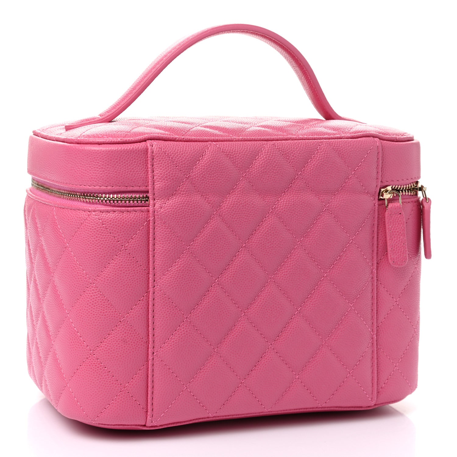 Chanel Caviar Quilted Large Vanity Pouch Pink 3 of 10
