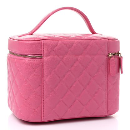 Chanel Caviar Quilted Large Vanity Pouch Pink 3 of 10