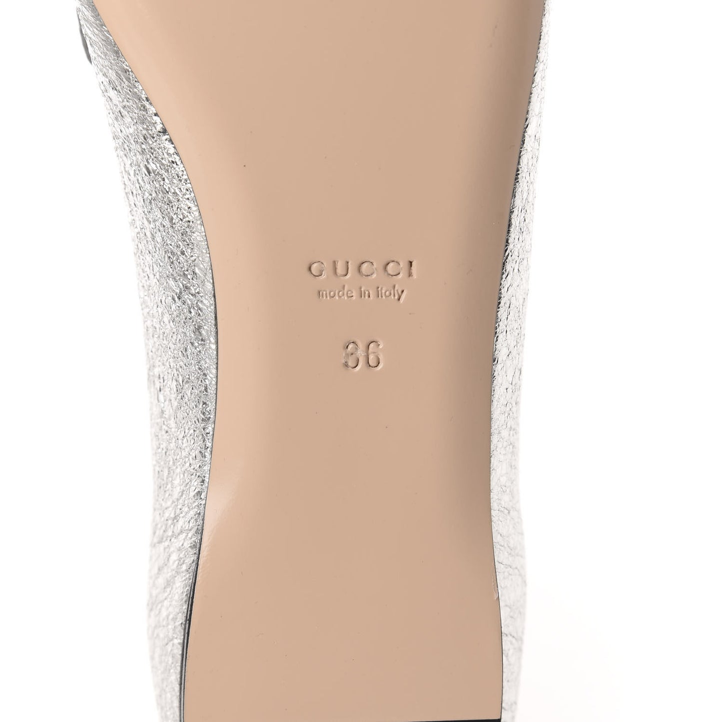 Galassia GG Marmont Fringe Flats 36 Argento