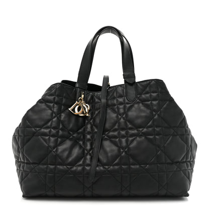 Christian Dior Calfskin Macrocannage Large Toujours Black 3 of 15