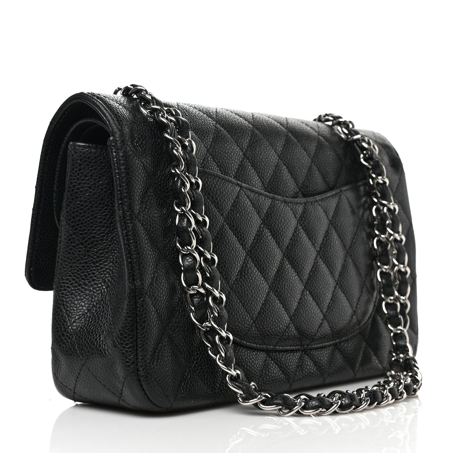 Chanel Caviar Quilted Medium Double Flap Black 3 of 9