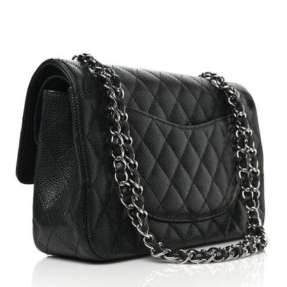 Chanel Caviar Quilted Medium Double Flap Black 3 of 9