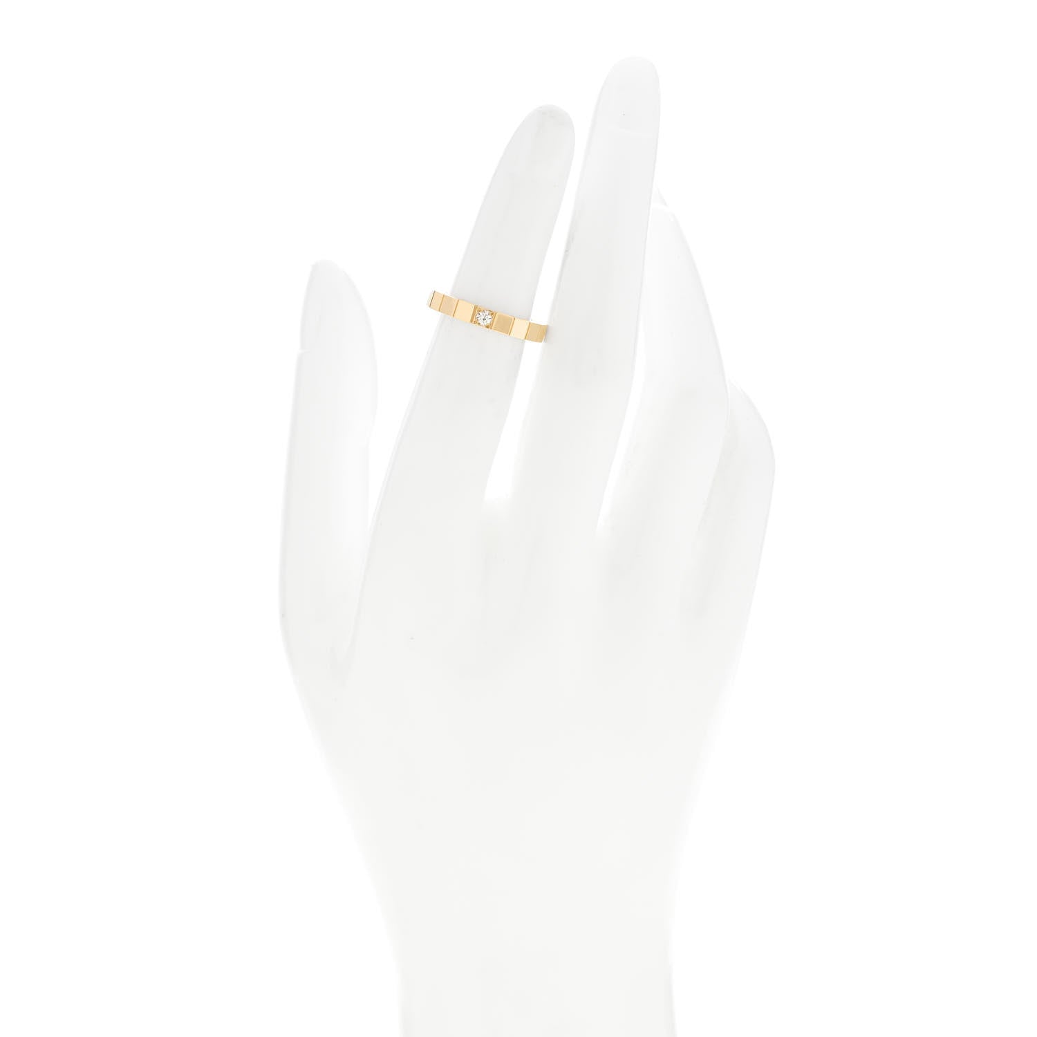 Cartier 18K Yellow Gold Diamond Lanieres Ring 47 4.25 2 of 5