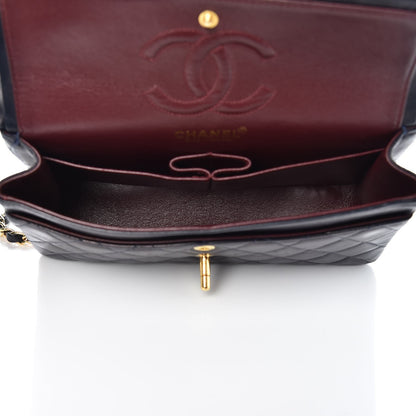 Chanel Lambskin Quilted Small Double Flap Navy 5 of 15