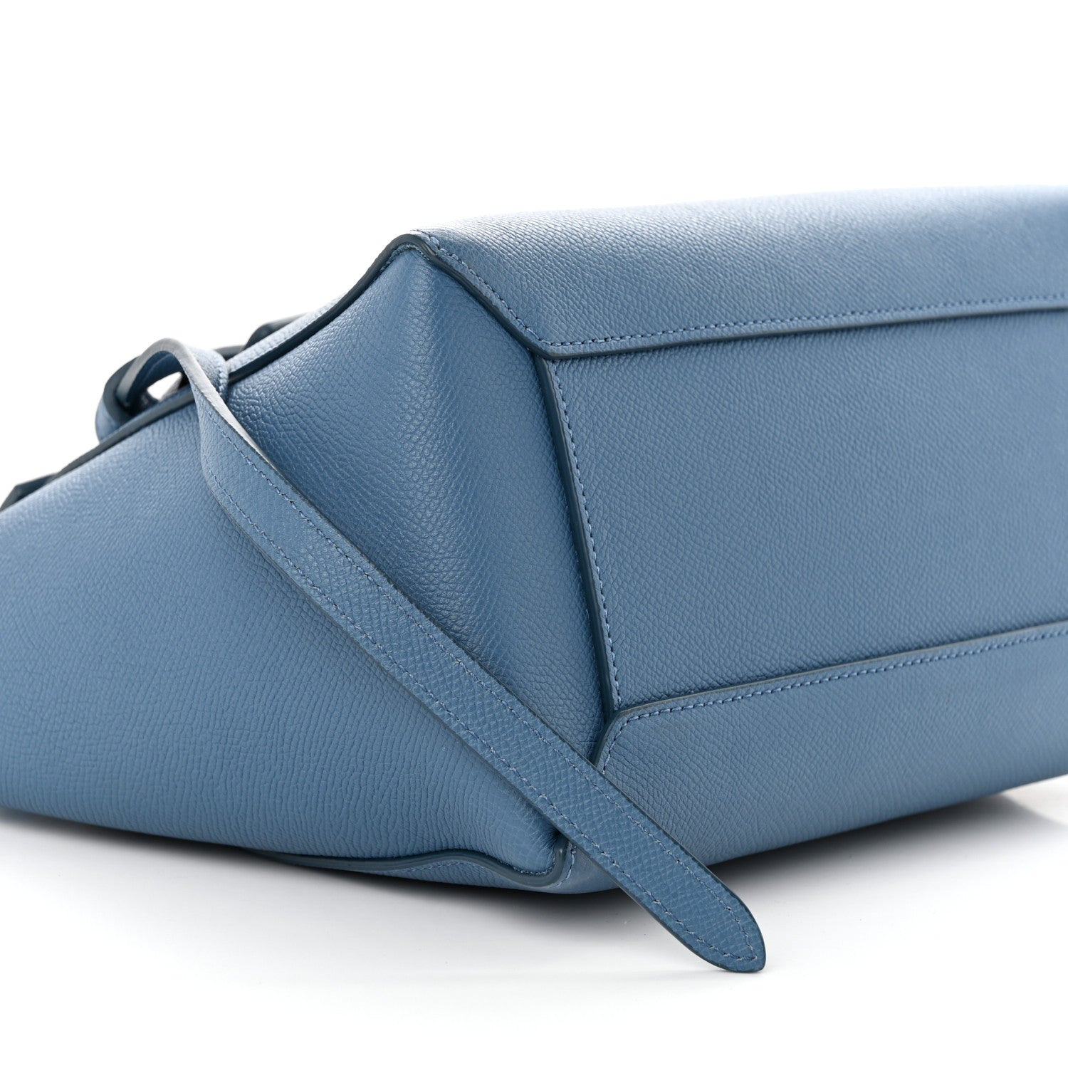 Celine Grained Calfskin Micro Belt Bag Washed Blue 10 of 11