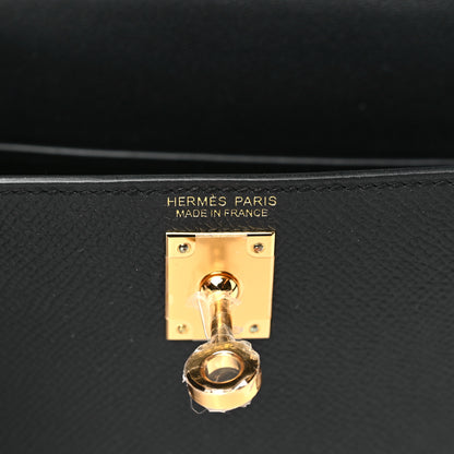 Hermes Epsom Mini Kelly Sellier 20 Black 6 of 11