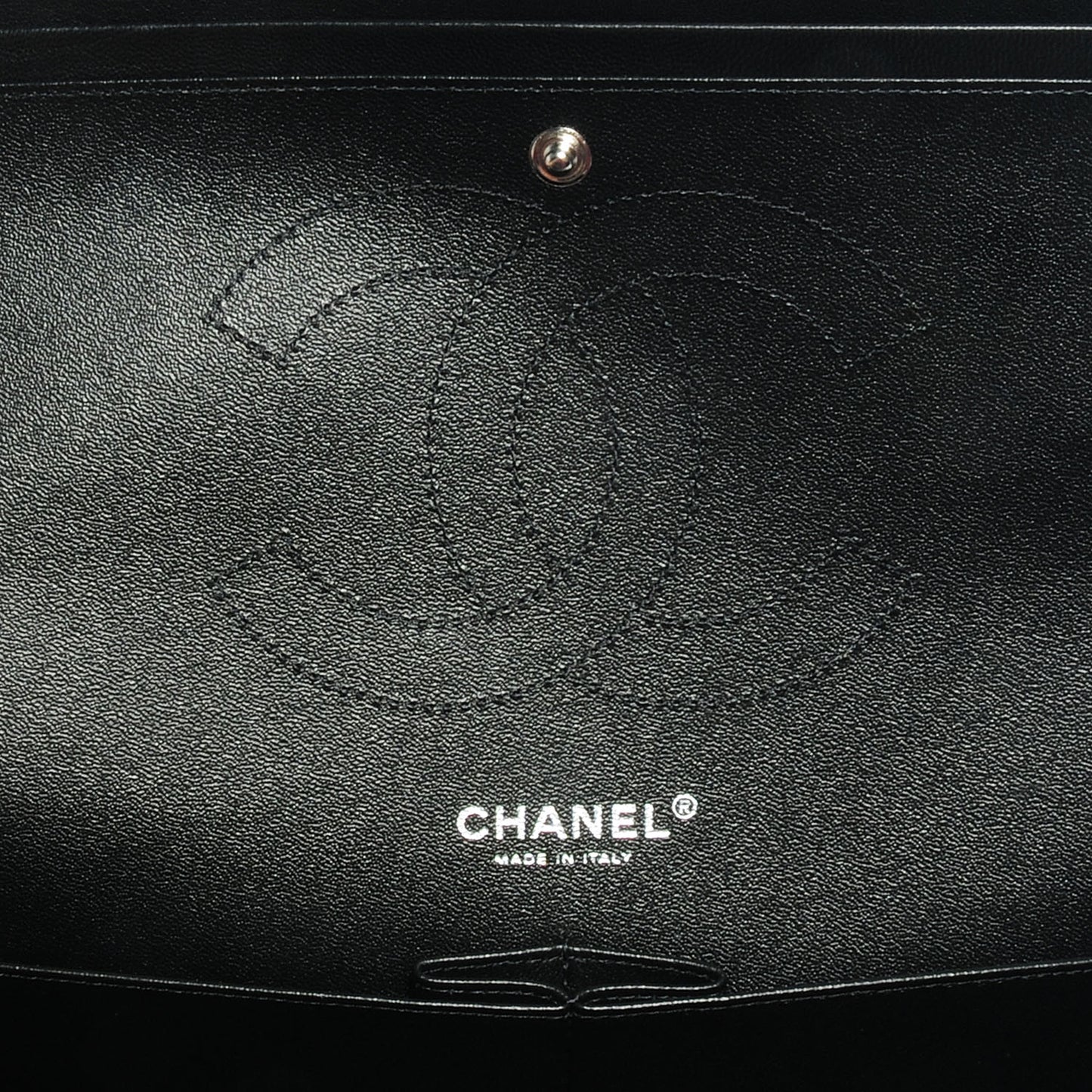 Lambskin Jumbo Double Flap Black