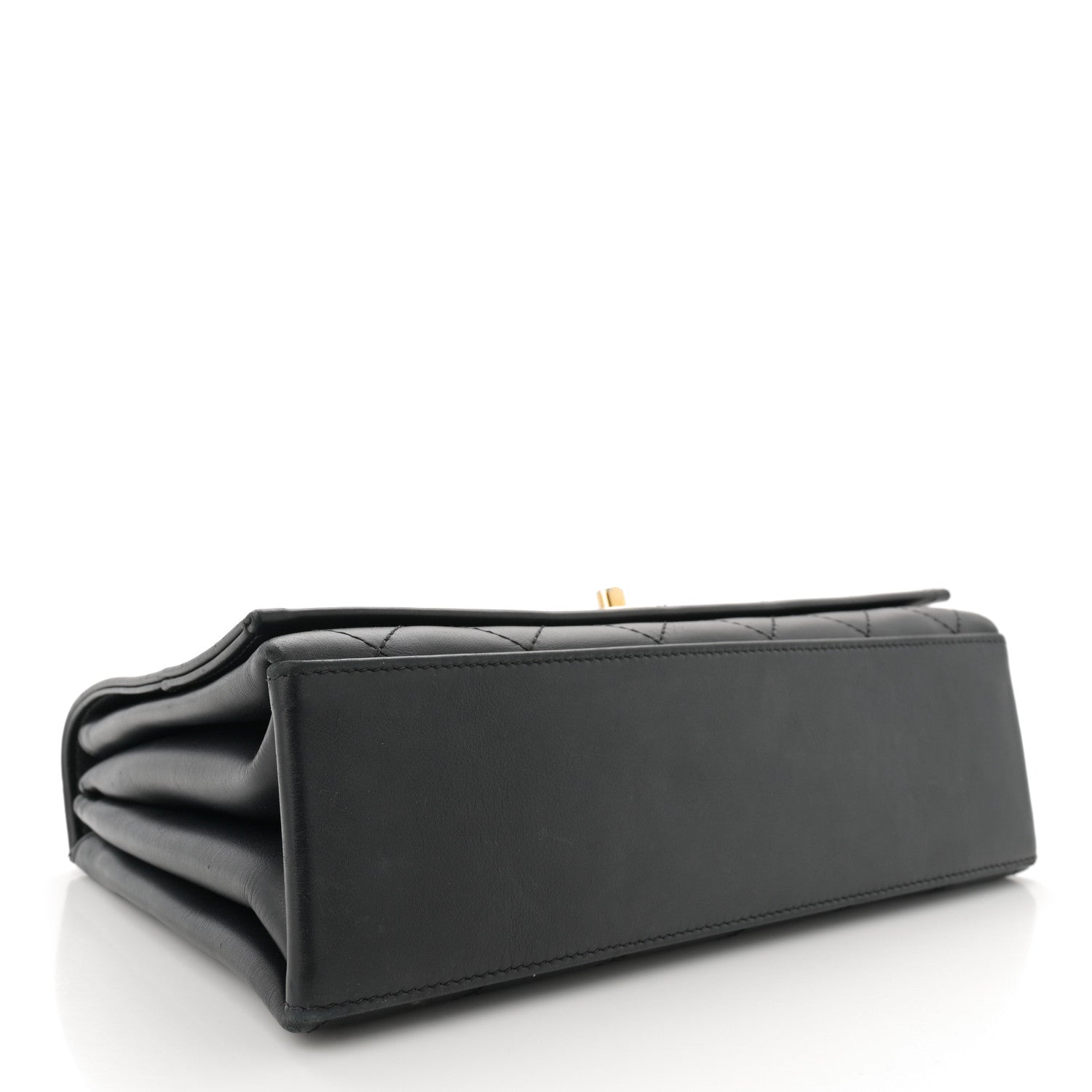 Chanel Calfskin Stitched Large Flap Black 4 of 12