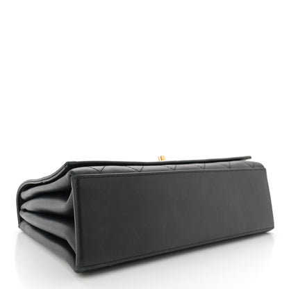 Chanel Calfskin Stitched Large Flap Black 4 of 12