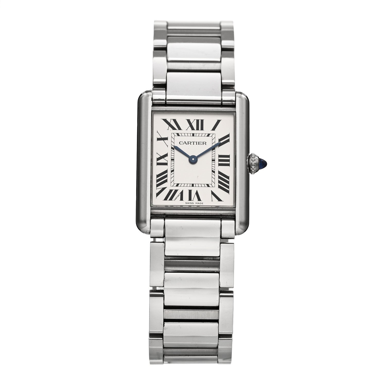 Cartier Stainless Steel 25mm Must de Cartier Tank Quartz Watch 1 of 5