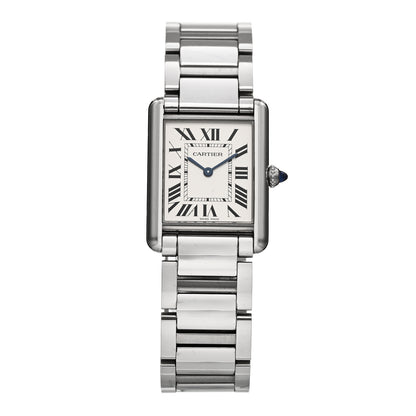 Cartier Stainless Steel 25mm Must de Cartier Tank Quartz Watch 1 of 5