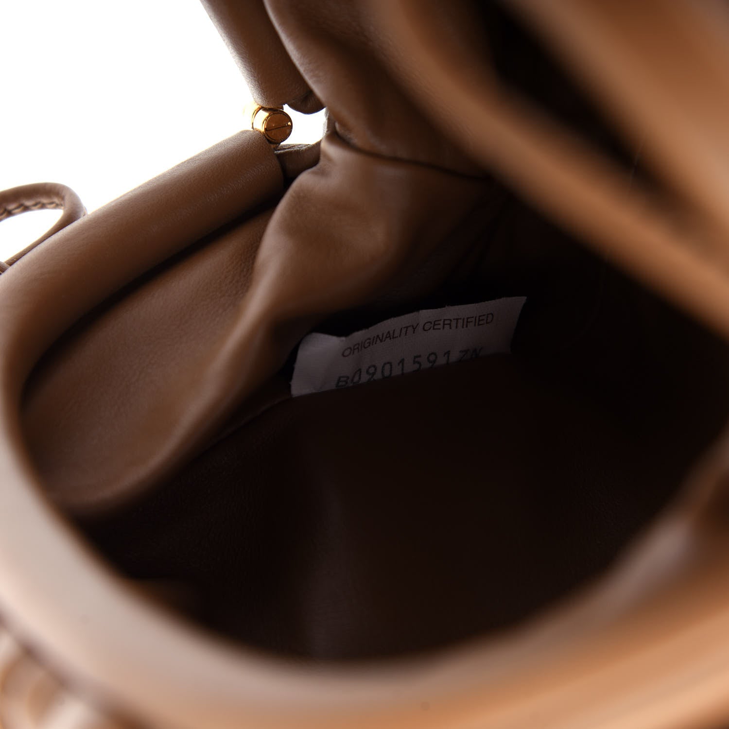 Bottega Veneta Butter Calfskin The Mini Pouch Cammello 7 of 10
