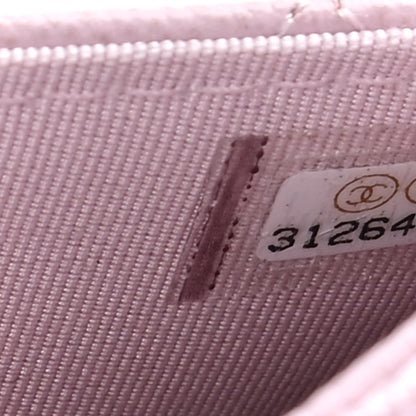 Chanel Grained Calfskin Quilted CC Box Wallet On Chain WOC Light Pink 8 of 12