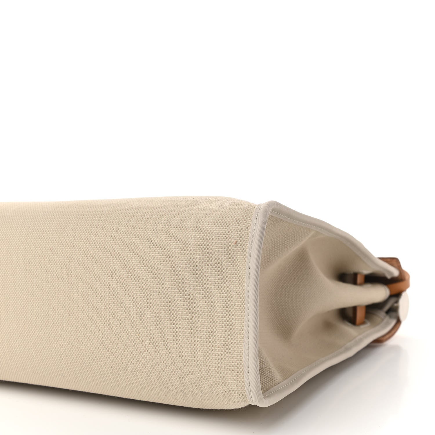 Hermes Military Toile Vache Hunter Herbag Zip 31 PM Beton Naturel 12 of 14