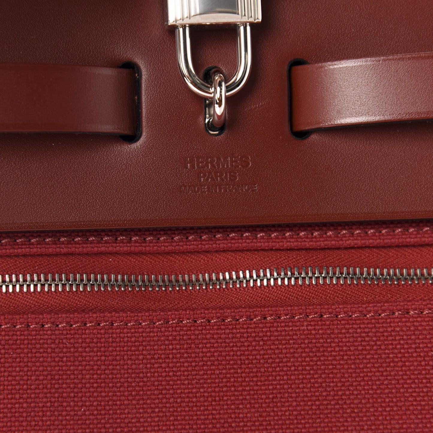 Vache Hunter Toile Herbag Zip 31 PM Rouge Grenat Rouge H