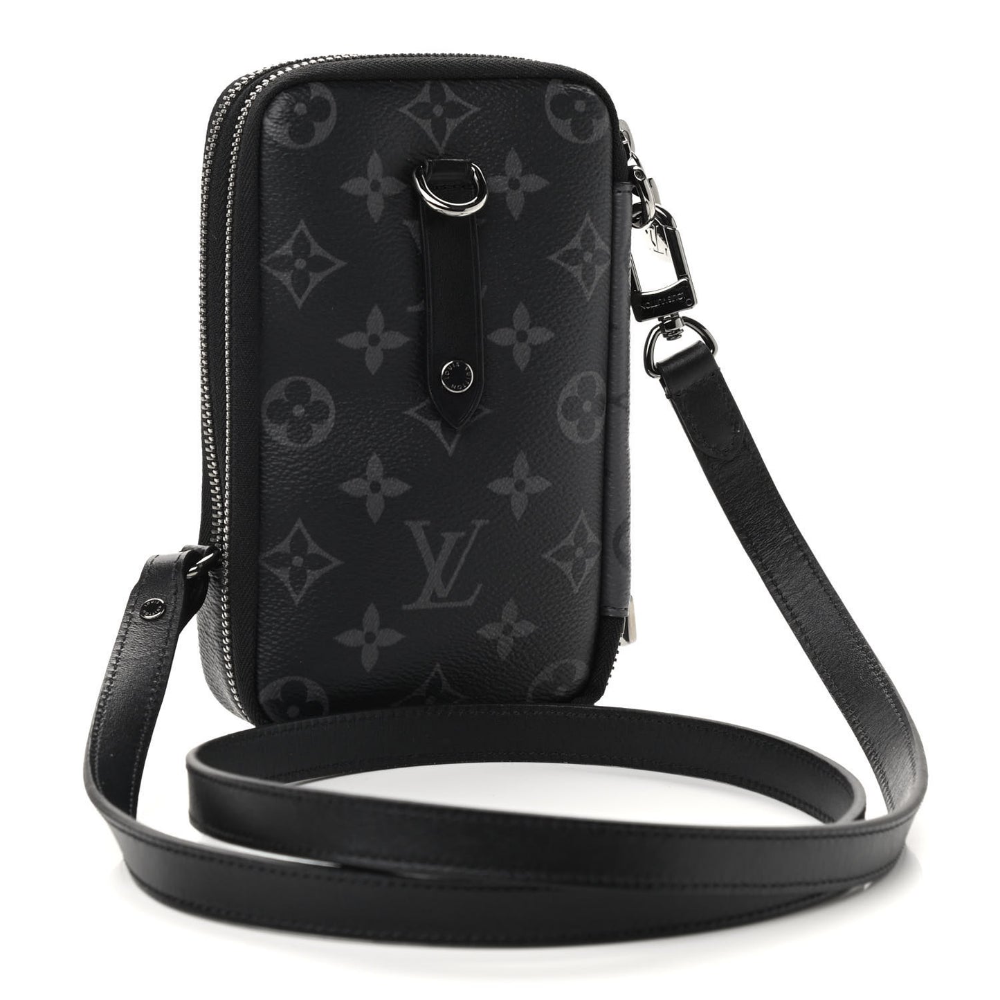 Monogram Eclipse Reverse Double Phone Pouch