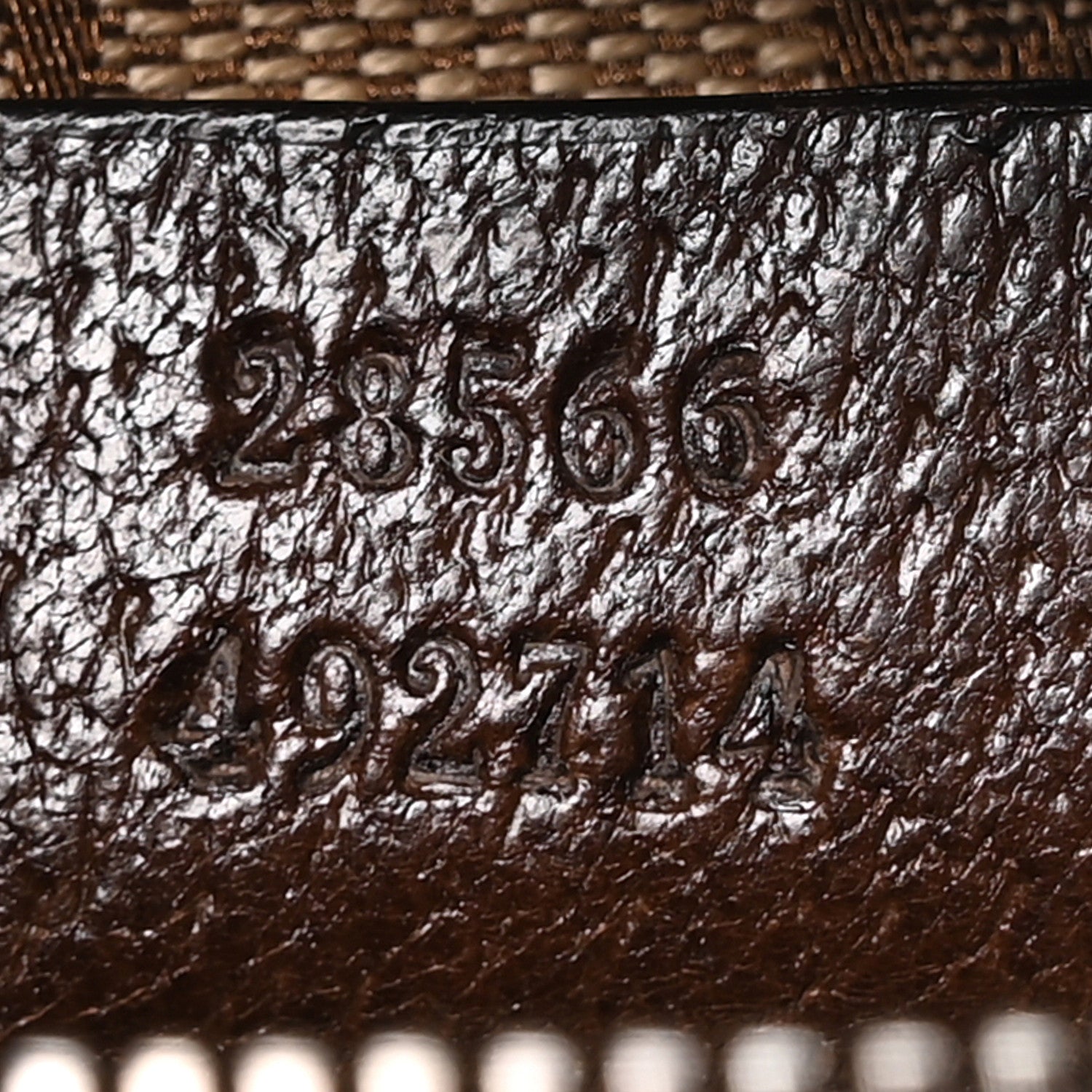 Gucci GG Monogram Double Pocket Belt Bag Dark Brown 7 of 10