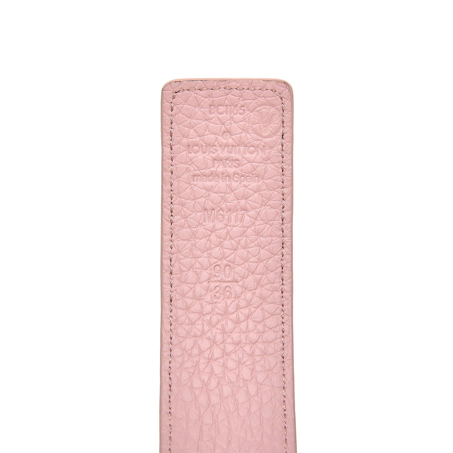 Louis Vuitton Taurillon Calfskin 30mm LV Initiales Reversible Belt 90 36 Bordeaux 5 of 5