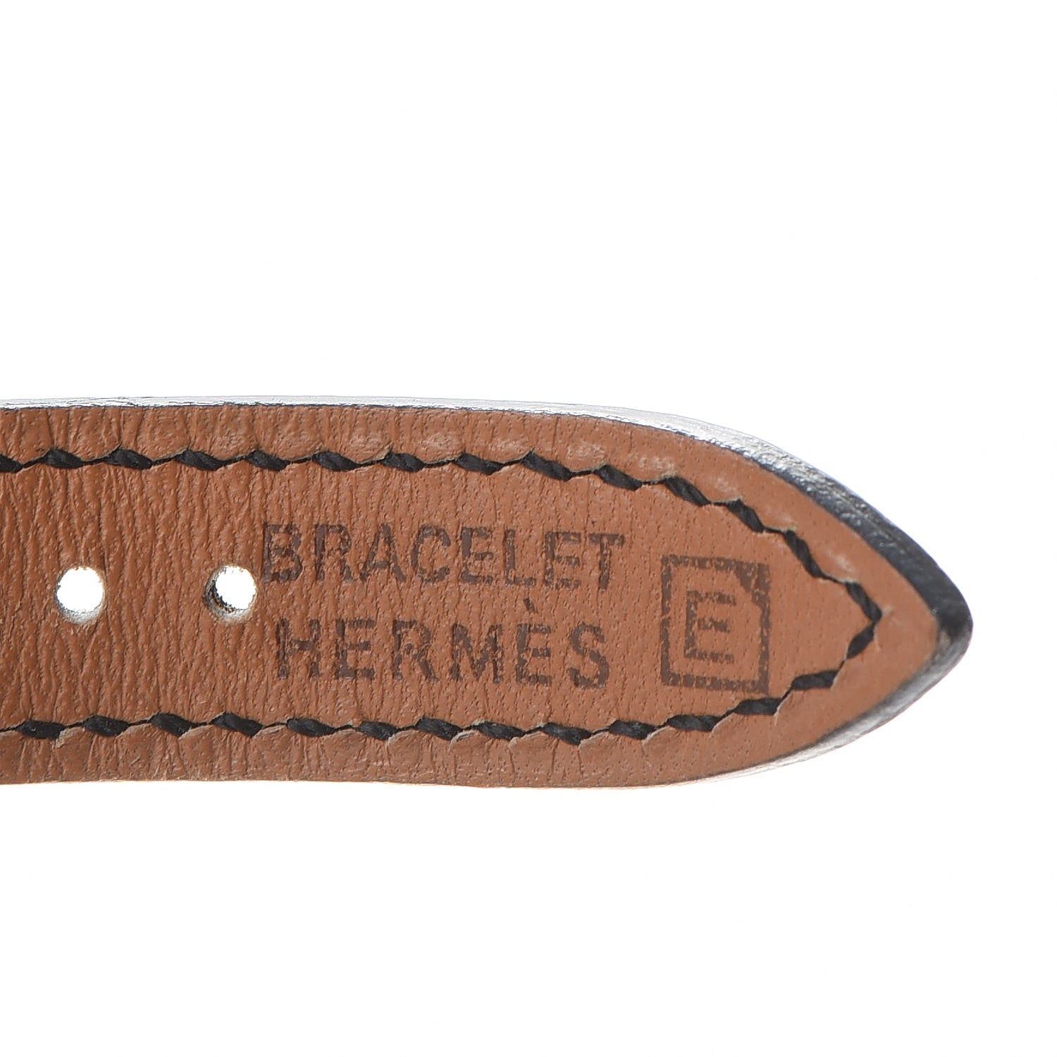 Hermes Stainless Steel Barenia 20mm Kelly Cadena Double Tour Quartz Watch Noir 8 of 9