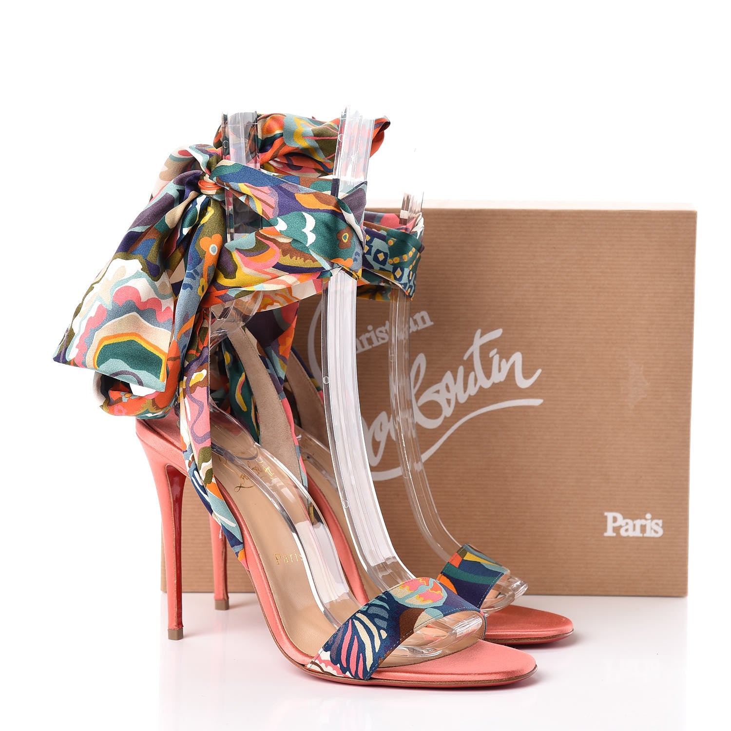 Christian Louboutin Satin Du Desert 100 Sandal 39.5 Charlotte 8 of 8