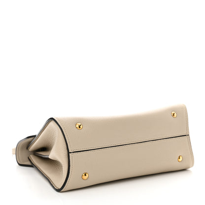 Salvatore Ferragamo Calfskin Small Margot Top Handle Satchel Beige 4 of 10