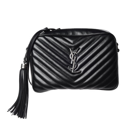 Saint Laurent Calfskin Matelasse Monogram Lou Camera Bag Black 1 of 10