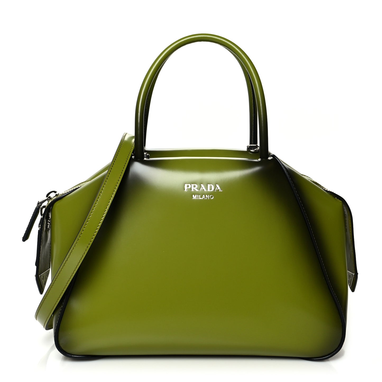 Spazzolato Small Supernova Handbag Edera Sfumato