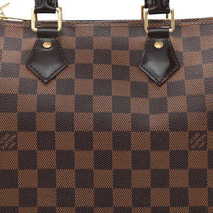 Louis Vuitton Damier Ebene Speedy Bandouliere 25 9 of 12