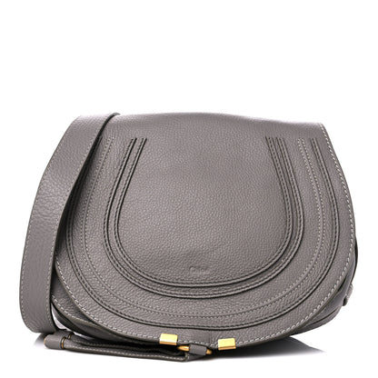Chloe Calfskin Medium Marcie Round Crossbody Bag Cashmere Grey 1 of 9