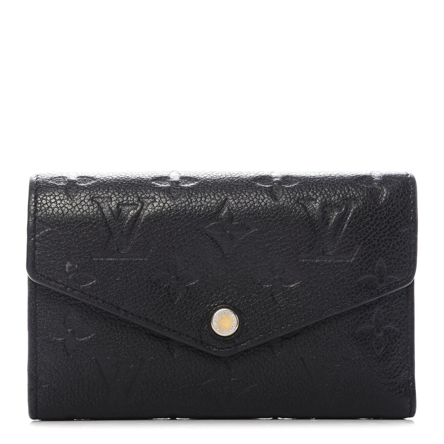 Louis Vuitton Empreinte Compact Curieuse Wallet Black 1 of 8