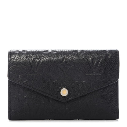 Louis Vuitton Empreinte Compact Curieuse Wallet Black 1 of 8