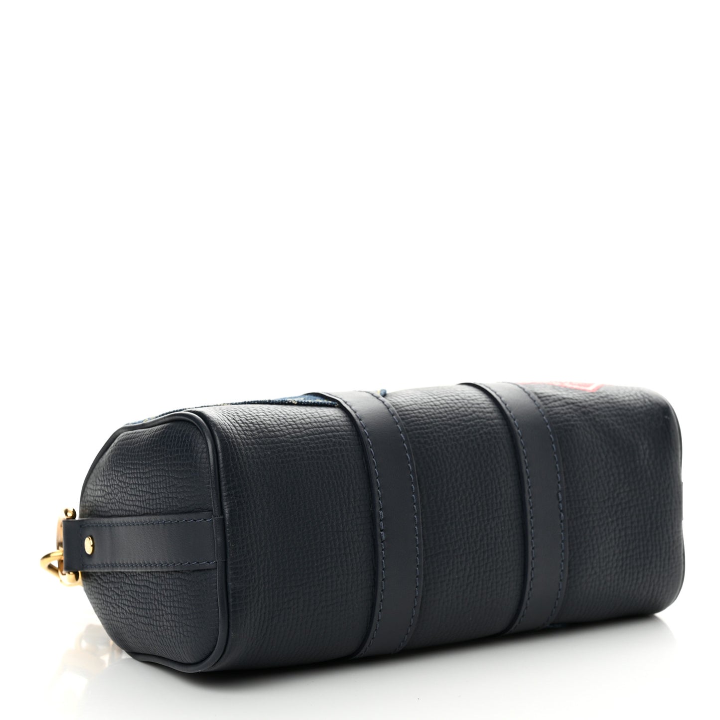 Taurillon Monogram Denim Drip Keepall XS Blue