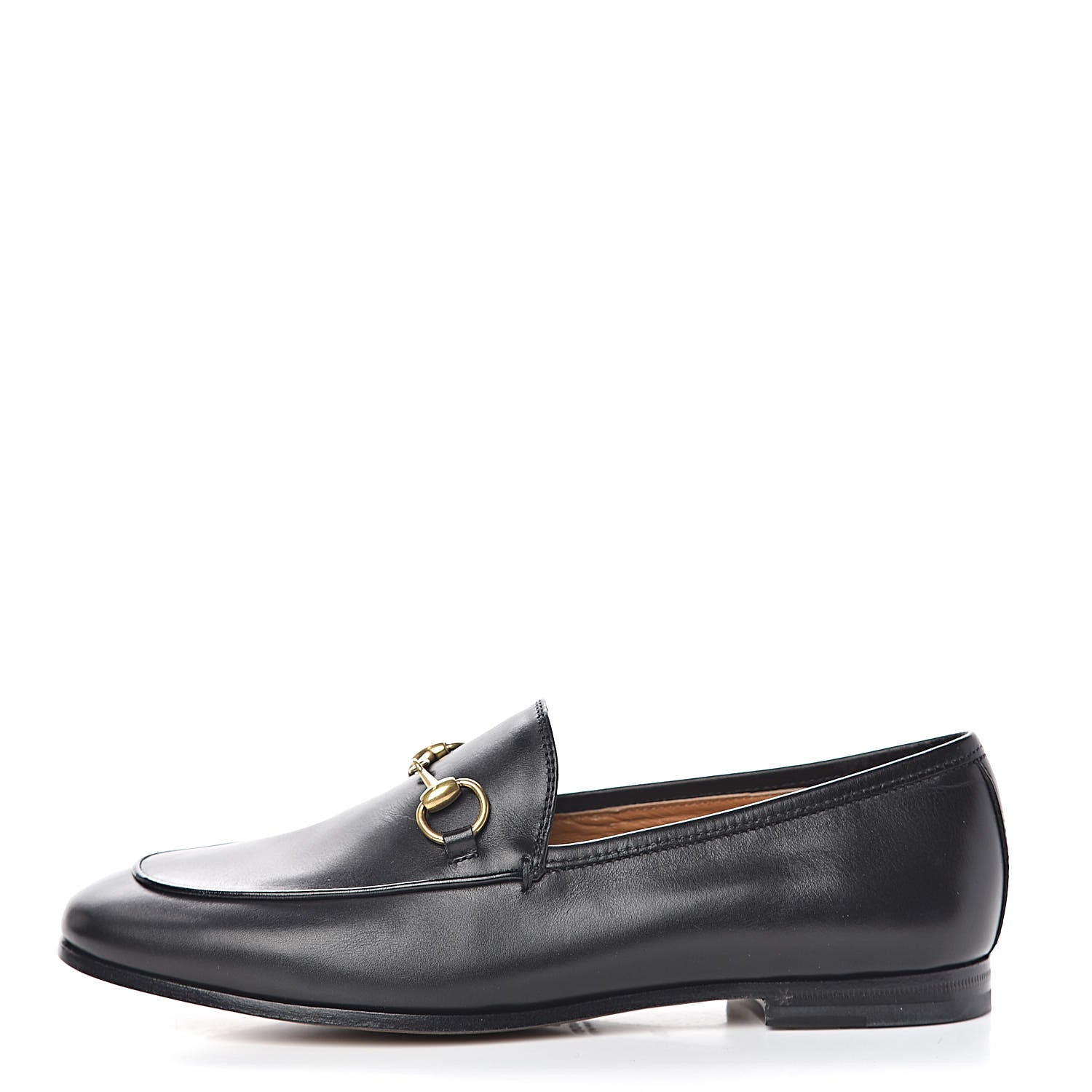 Gucci Calfskin Womens Jordaan Loafers 36 Black 1 of 10