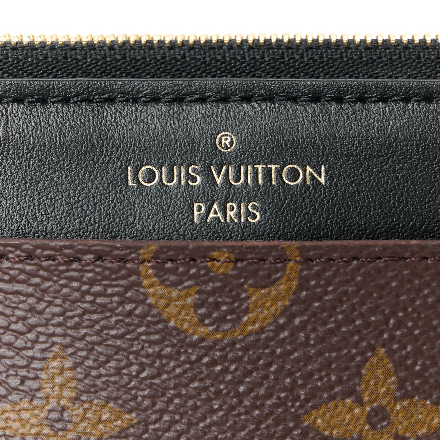 Monogram Slim Purse Black