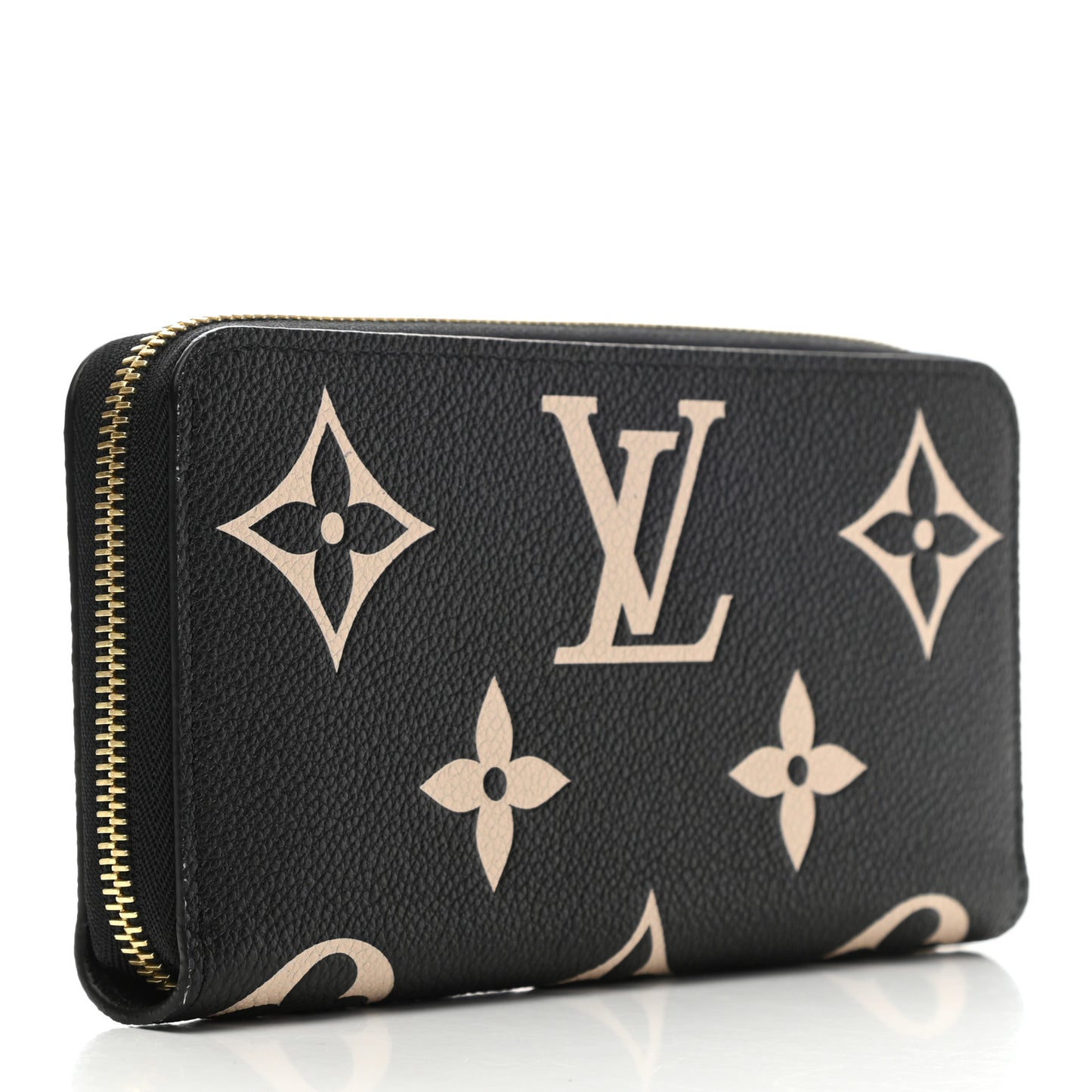 Empreinte Monogram Giant Zippy Wallet Black Beige