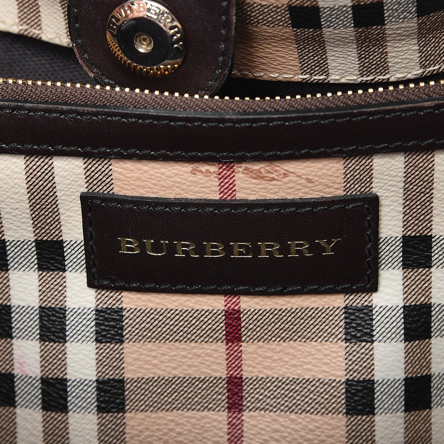 Haymarket Check Small Canterbury Tote Chocolate
